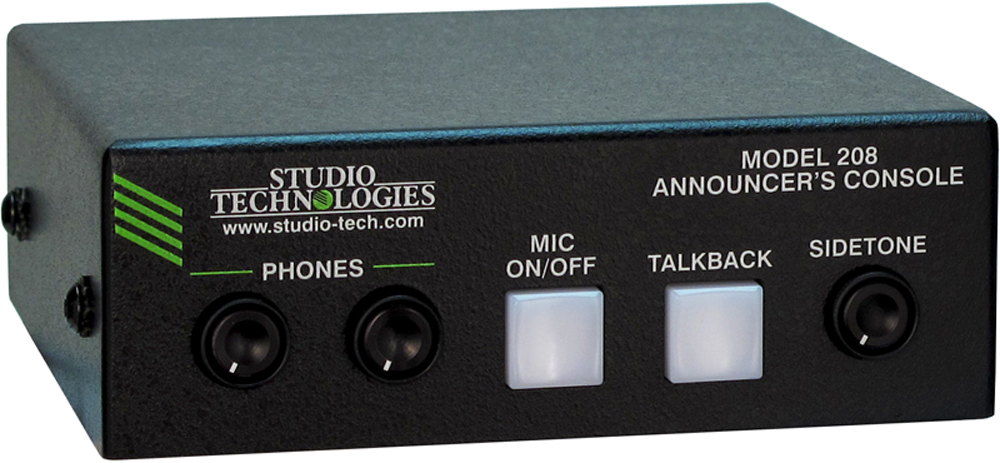 Model 208 Dante-Enabled Announcer's Console