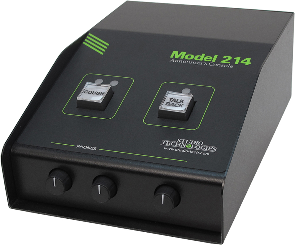 Model 214 Dante-Enabled Announcer's Console