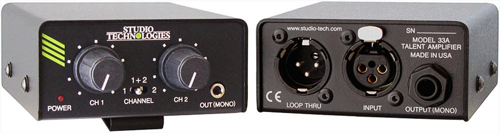 IFB Plus Model 33A Talent Amplifier Beltpack