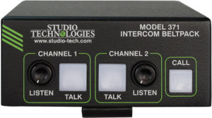 Model 371 Dante-Enabled 2-Channel Intercom Beltpack