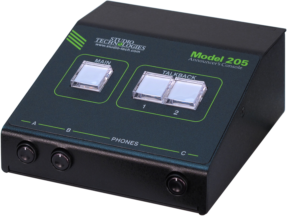 Model 205 Dante-Enabled Announcer's Console