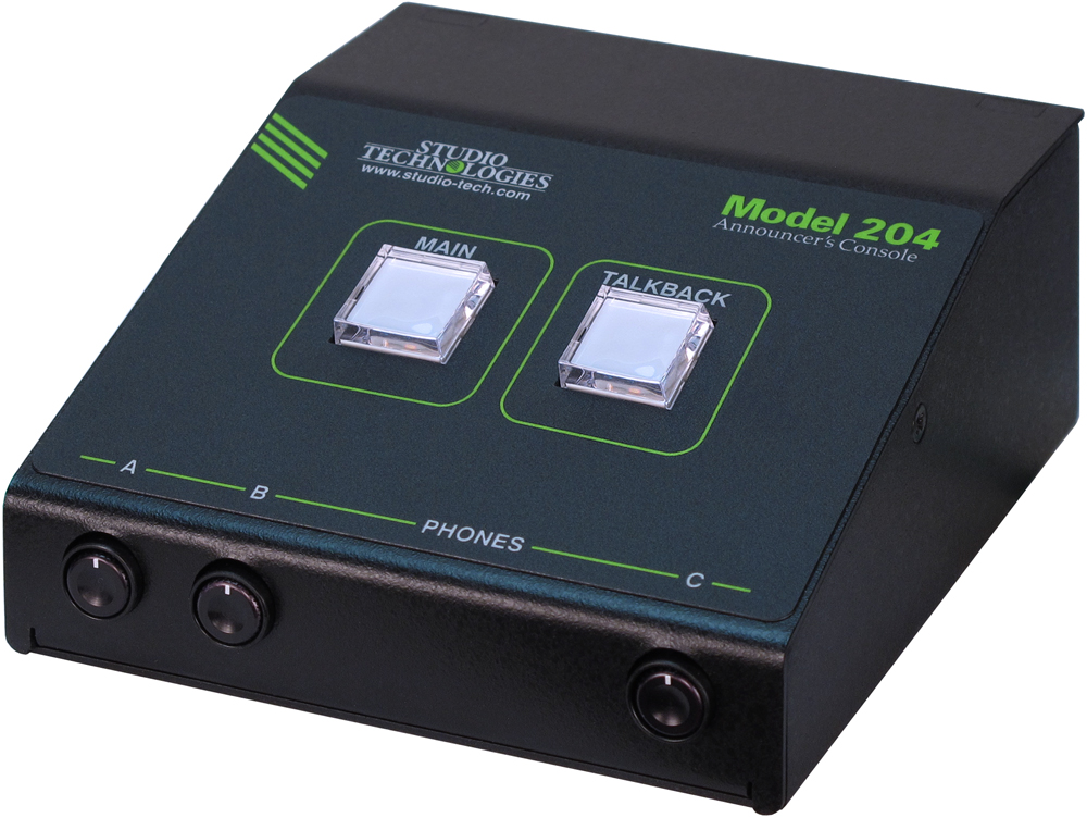 Model 204 Dante-Enabled Announcer's Console