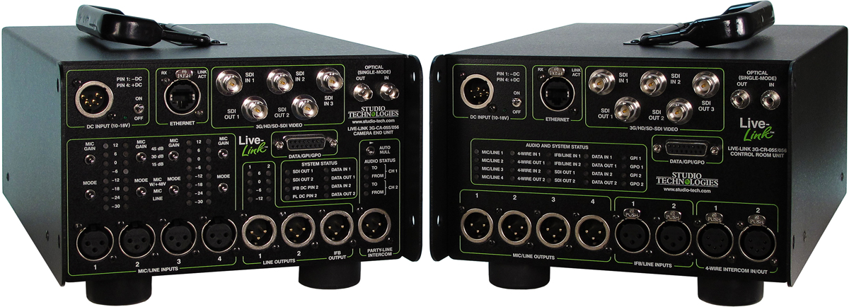 Live-Link Sr. Remote Camera Interface System Camera End and Control Room Units (Order Codes: LL-3G-CA-055/056 and LL-3G-CR-055/056)