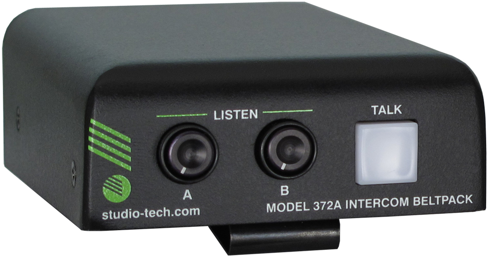 Model 372A Dante-Enabled Intercom Beltpack
