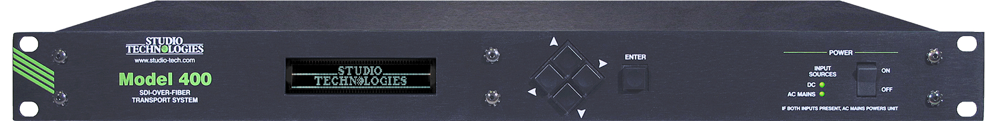 Model 400A SDI-Over-Fiber Transport System