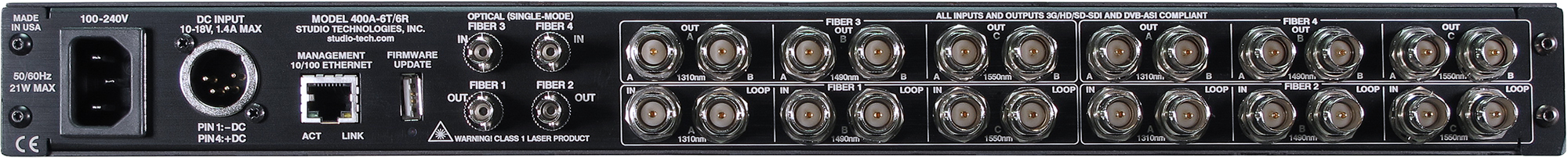Model 400A SDI-Over-Fiber Transport System
